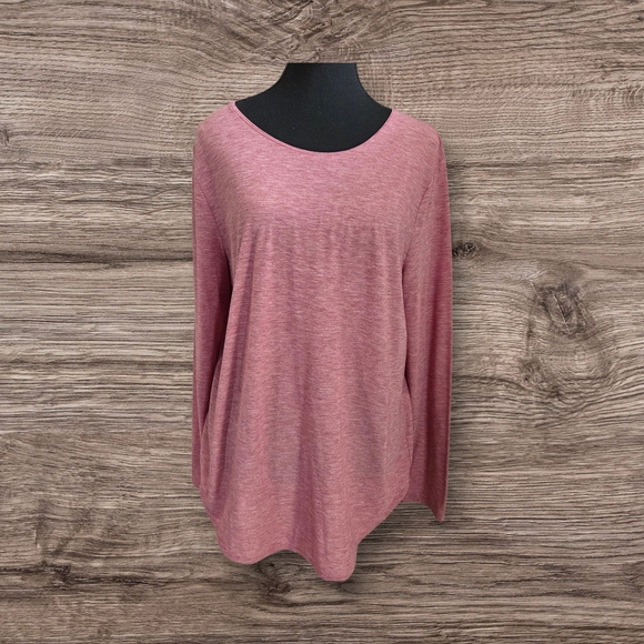 Under Armour Women's Rose Long Sleeve Top With Open Back Size L - Picture 1 of 5